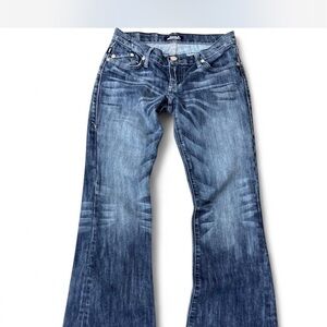 Rock & Republic Flare Jeans in Deep Blue